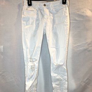 Hollister White Low-Rise Skinny Jeans